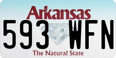 AR license plate 593WFN
