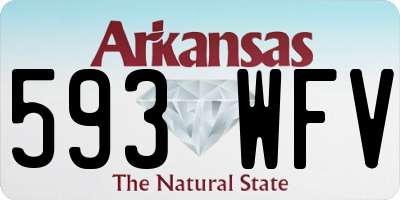 AR license plate 593WFV