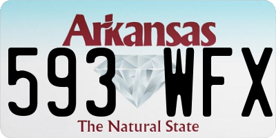 AR license plate 593WFX