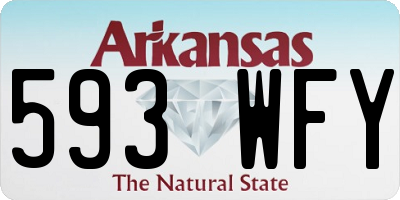 AR license plate 593WFY