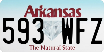 AR license plate 593WFZ