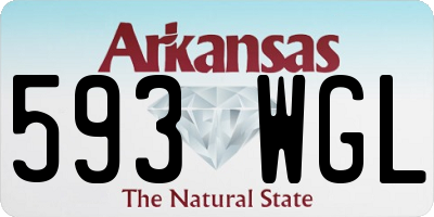 AR license plate 593WGL