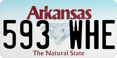 AR license plate 593WHE