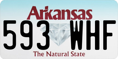 AR license plate 593WHF
