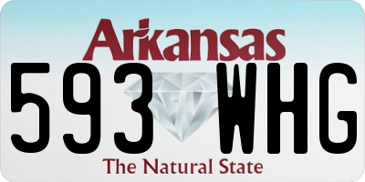AR license plate 593WHG