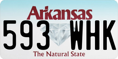 AR license plate 593WHK