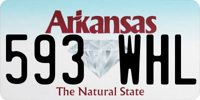 AR license plate 593WHL