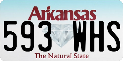 AR license plate 593WHS