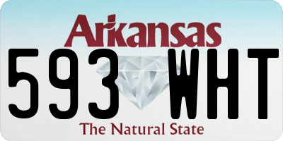 AR license plate 593WHT