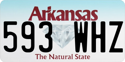AR license plate 593WHZ