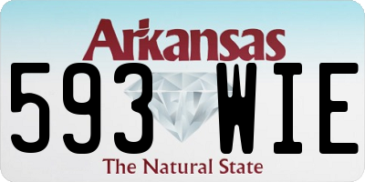 AR license plate 593WIE