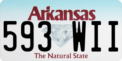 AR license plate 593WII