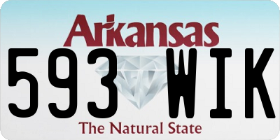 AR license plate 593WIK