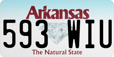 AR license plate 593WIU