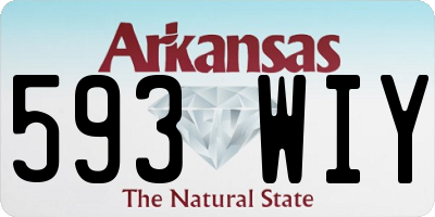 AR license plate 593WIY