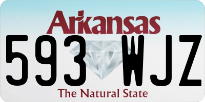 AR license plate 593WJZ