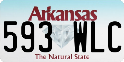 AR license plate 593WLC