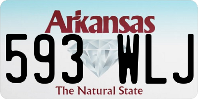 AR license plate 593WLJ