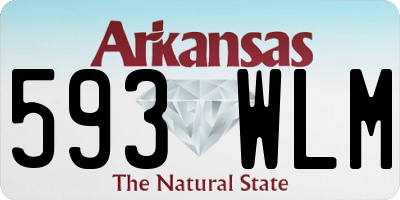 AR license plate 593WLM