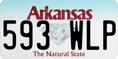 AR license plate 593WLP