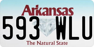 AR license plate 593WLU