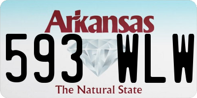 AR license plate 593WLW