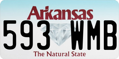 AR license plate 593WMB