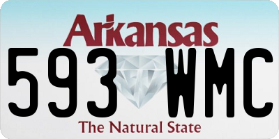 AR license plate 593WMC