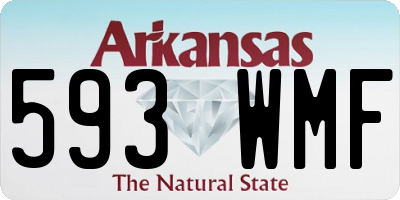 AR license plate 593WMF