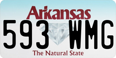 AR license plate 593WMG