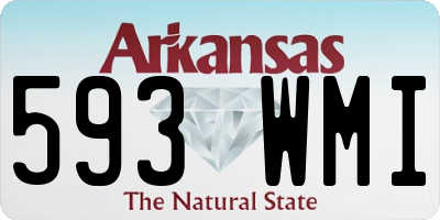 AR license plate 593WMI