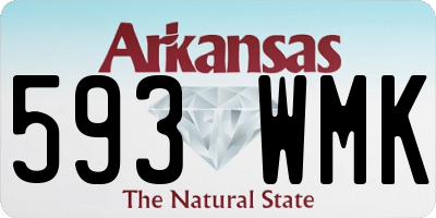 AR license plate 593WMK