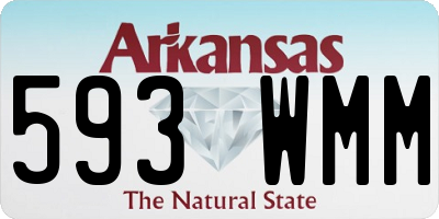 AR license plate 593WMM