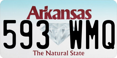 AR license plate 593WMQ