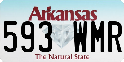 AR license plate 593WMR