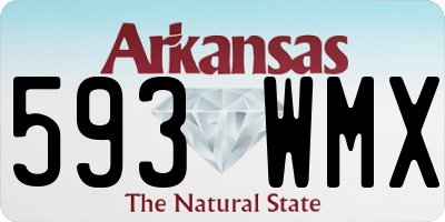 AR license plate 593WMX