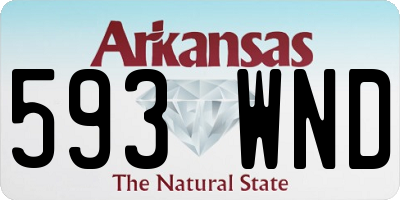 AR license plate 593WND