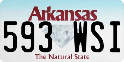 AR license plate 593WSI