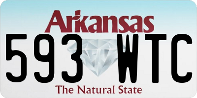 AR license plate 593WTC