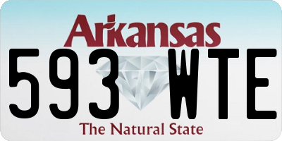 AR license plate 593WTE