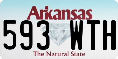 AR license plate 593WTH
