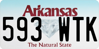 AR license plate 593WTK