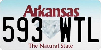 AR license plate 593WTL