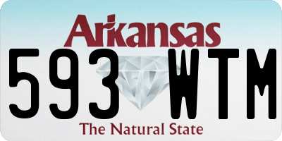 AR license plate 593WTM