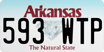 AR license plate 593WTP