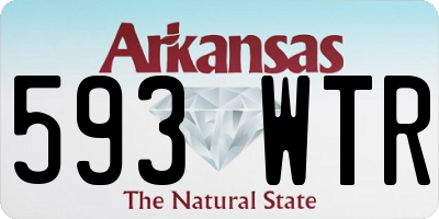 AR license plate 593WTR