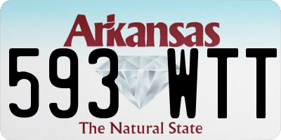 AR license plate 593WTT