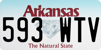 AR license plate 593WTV