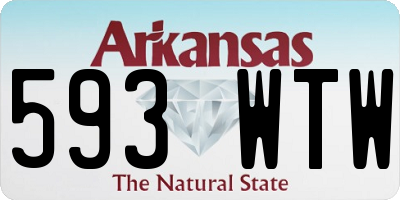 AR license plate 593WTW