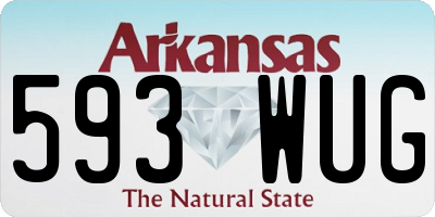 AR license plate 593WUG